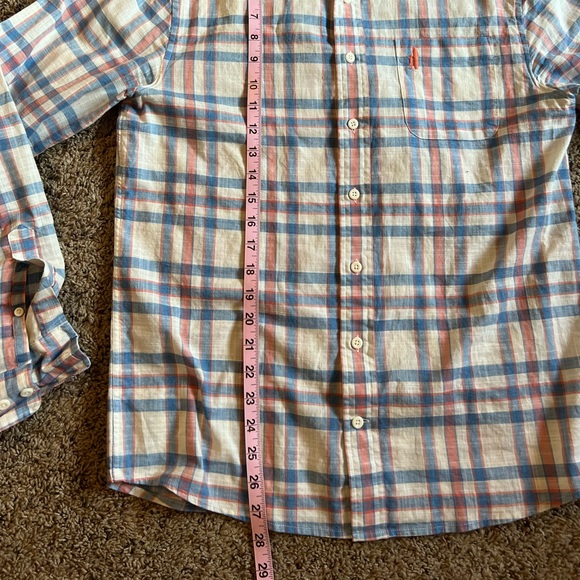 Johnnie-O Button Down Shirt Small Plaid linen Hangin' Out - Picture 6 of 6